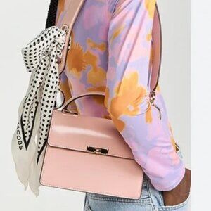 New! Marc Jacobs The Downtown Satchel Bag  -Pink smooth leather with bag scarf